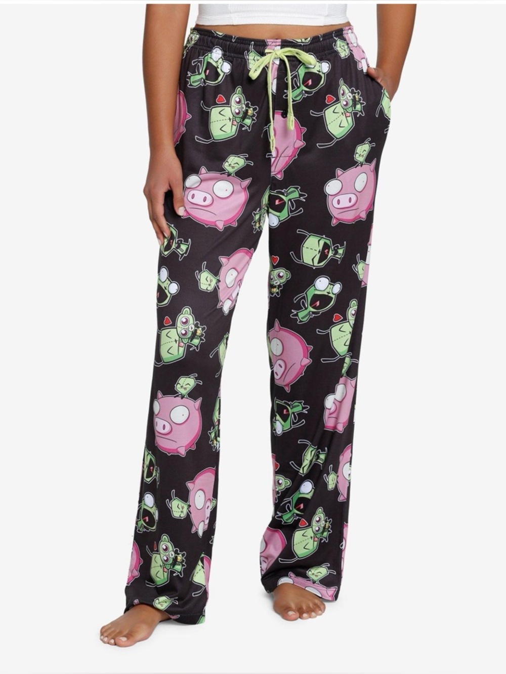 Unisex Invader Zim GIR Pig Pajama Pants XL BNWT
